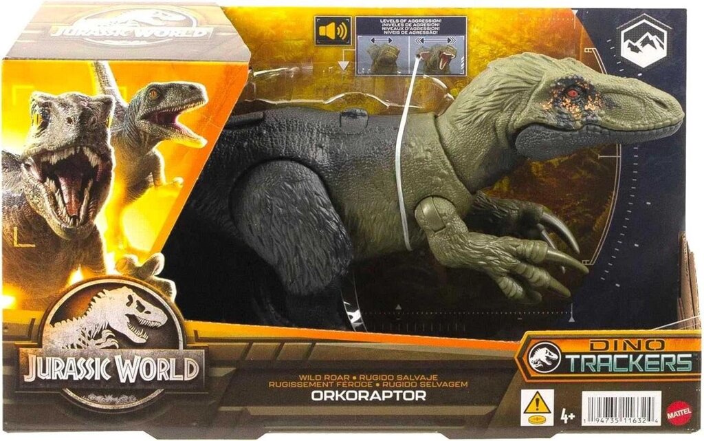 Динозавр Оркораптор зі звуком Jurassic World Orkoraptor Mattel від компанії K V I T K A - фото 1