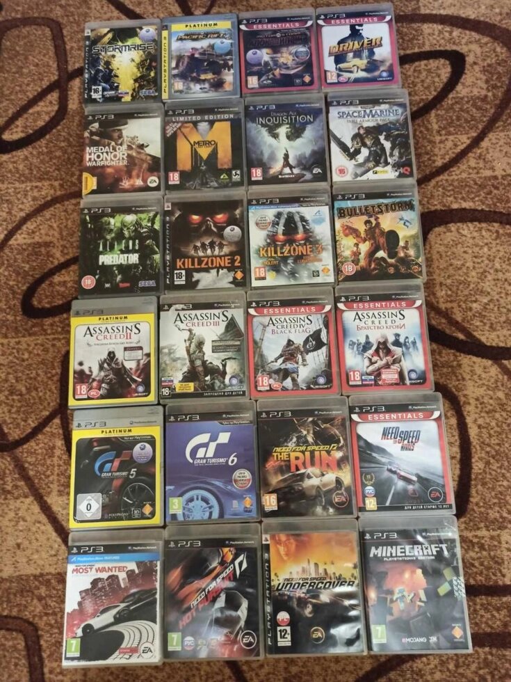 Диски Sony Ps3 Fifa Gta Tekken Batman Battlefield FarCry Uncharted Nhl від компанії K V I T K A - фото 1