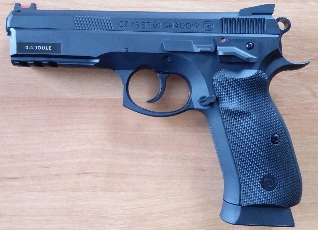 Дитячий пістолет CZ 75 SP-01 SHADOW на кульках, спринговий іграшковий від компанії K V I T K A - фото 1