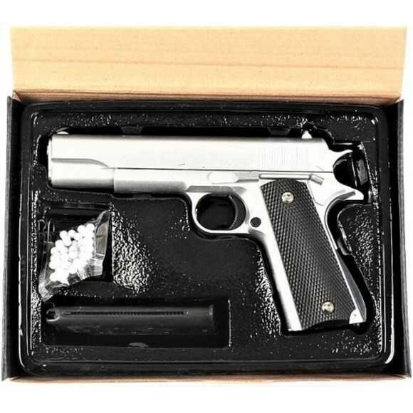 Дитячий пістолет на кульках Colt M1911 Galaxy G13S метал, від компанії K V I T K A - фото 1