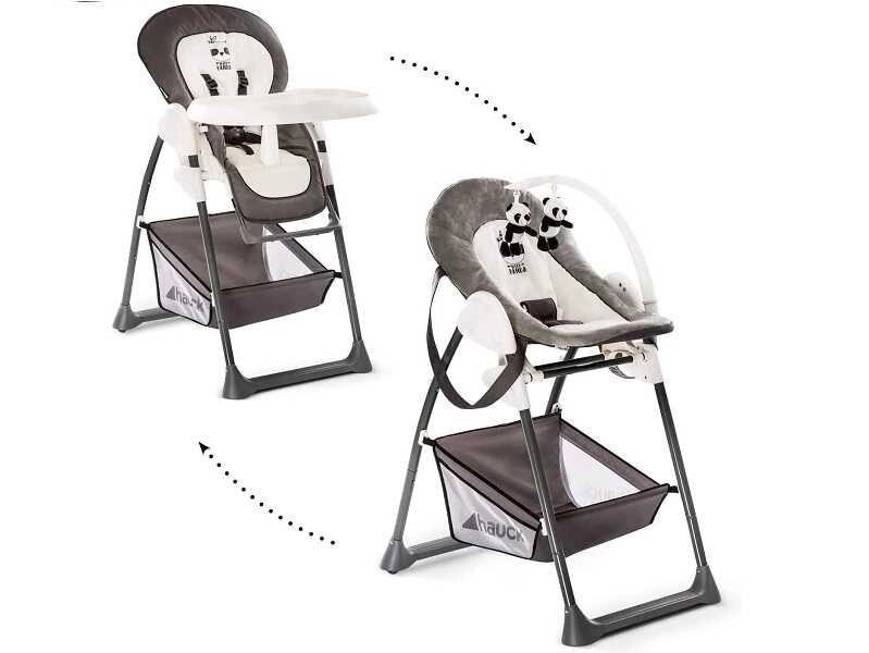 Дитячий стілець для годування Hauck 665312 білий/сірий 84x58x105 см від компанії K V I T K A - фото 1