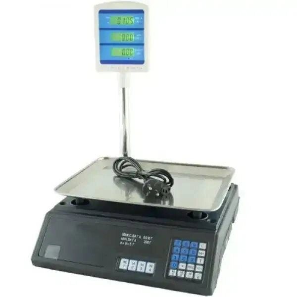 Електронні ваги Domotec  MS-308 50 кілограмів + стоянка від компанії K V I T K A - фото 1