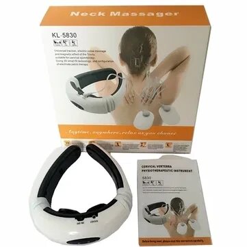 Електростимулятор масажер для шиї фізіотерапія Neck Massage 5830 від компанії K V I T K A - фото 1
