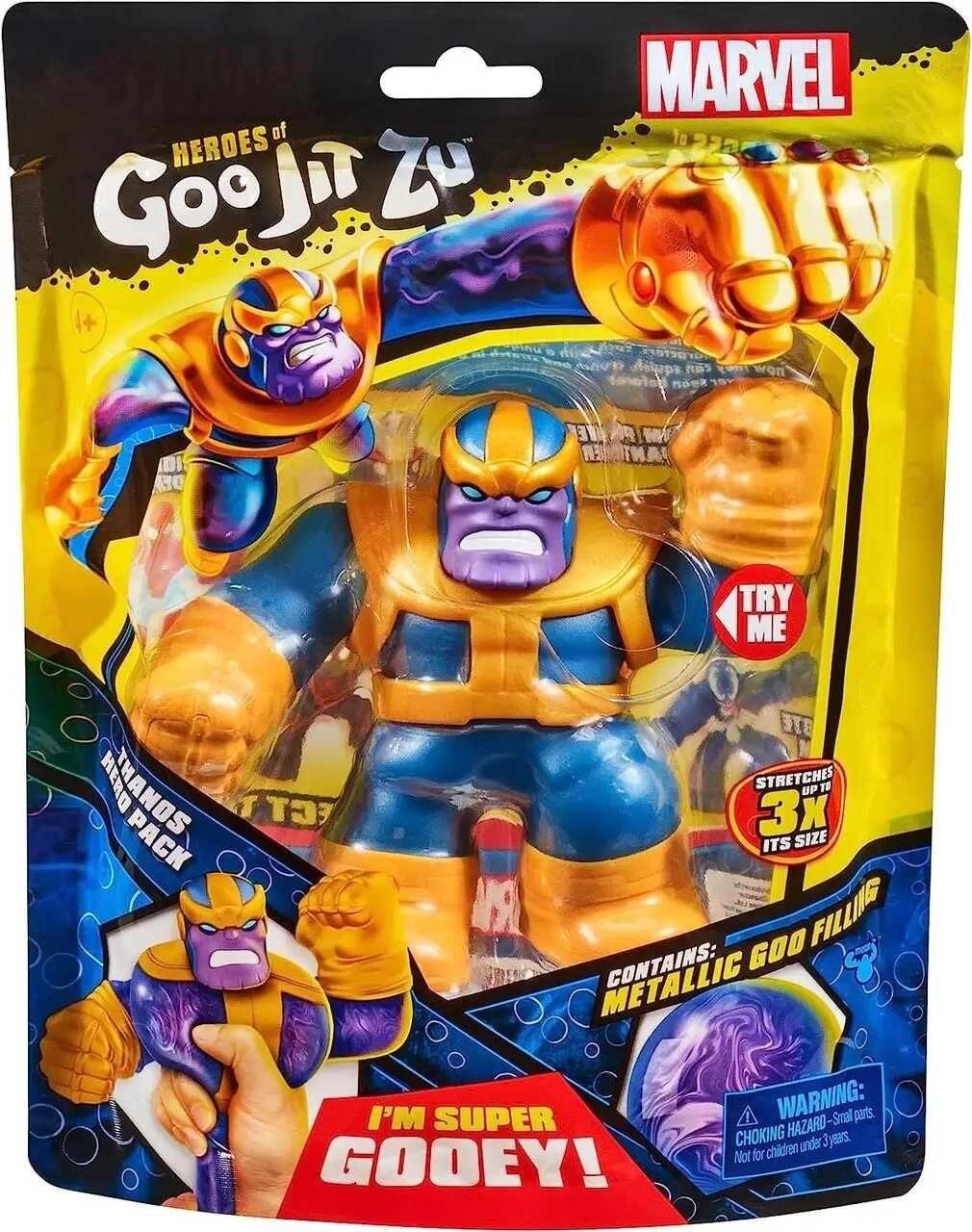 Фігурка гуджитсу тягнуться Танос Goo Jit Zu Marvel Thanos від компанії K V I T K A - фото 1