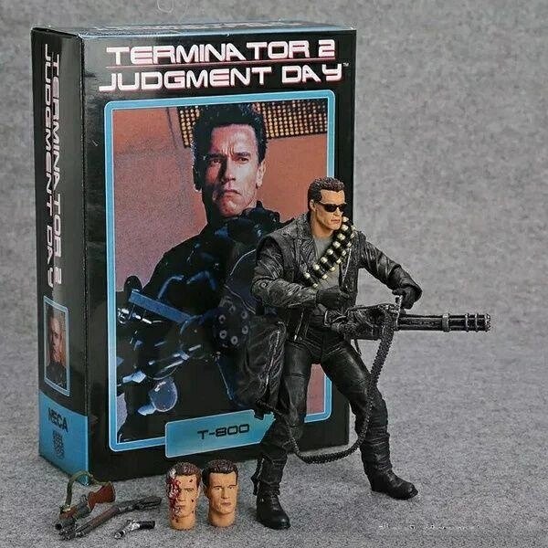Фігурка NECA Термінатор T-800 Terminator 2 Judgment Day Show Box від компанії K V I T K A - фото 1