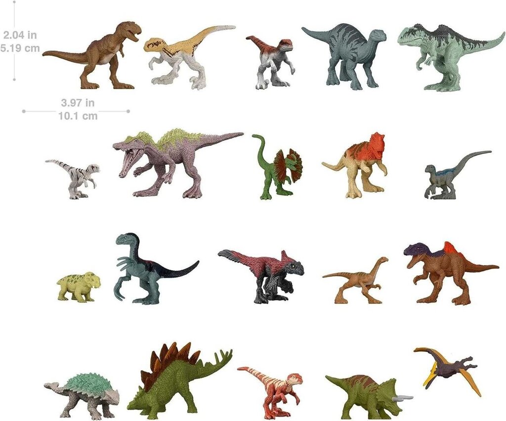 Фігурки Динозаврів 20 штук Jurassic World Dominion Minis від компанії K V I T K A - фото 1