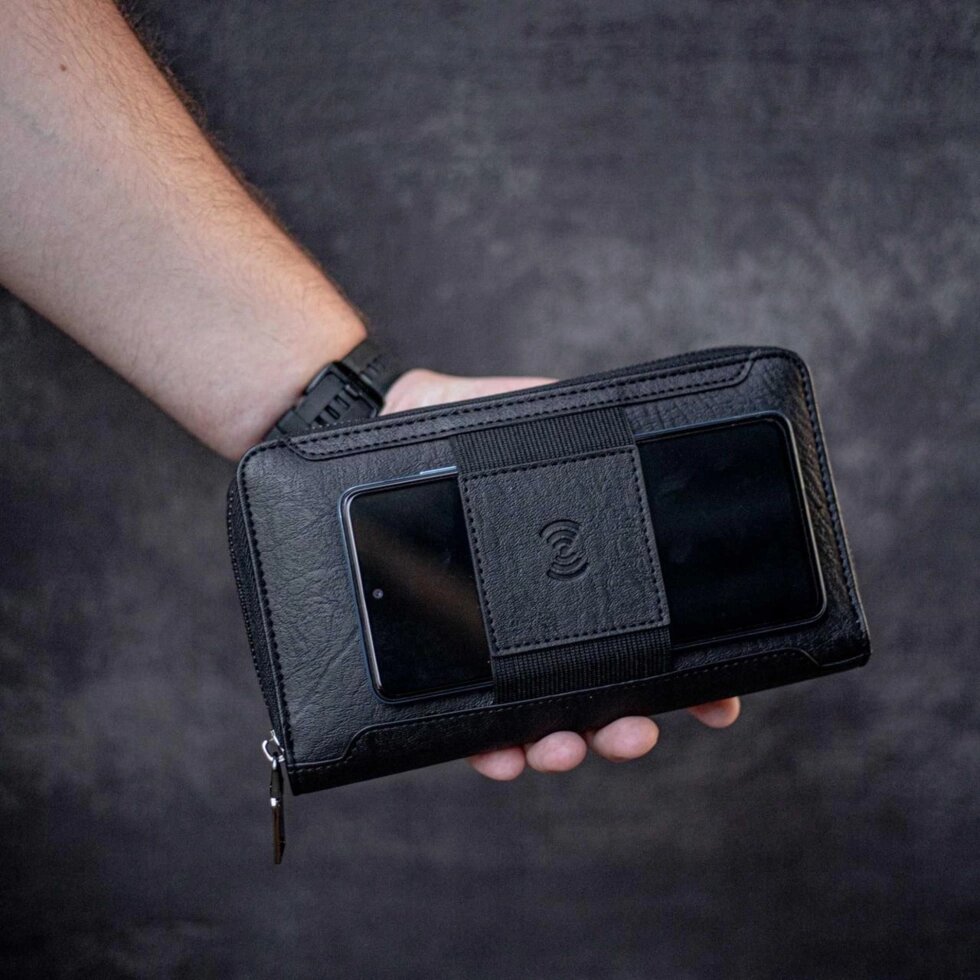 Гаманець, клатч з бездротовою зарядкою портмоне з PowerBank від компанії K V I T K A - фото 1