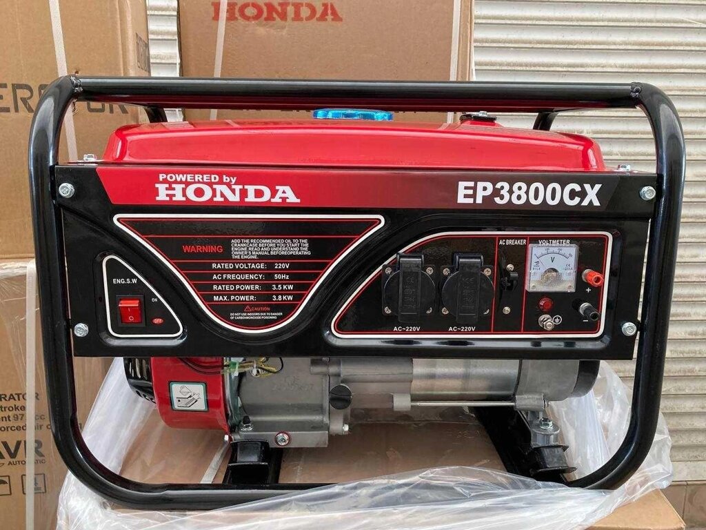 Генератор бензиновий HONDA EP3800CX 3.8 кВа (кВт) ручний стартер від компанії K V I T K A - фото 1