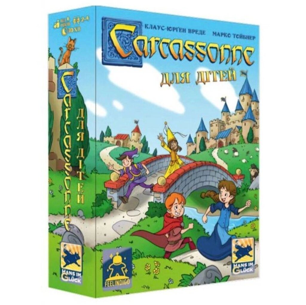 Гра Carcassonne для дітей, Каркассон, My First Carcassonne на укр від компанії K V I T K A - фото 1