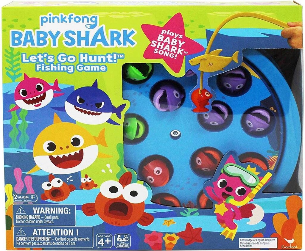 Гра Весела риболовля Акуленя зі звуком Pinkfong Baby Shark Let's Go від компанії K V I T K A - фото 1