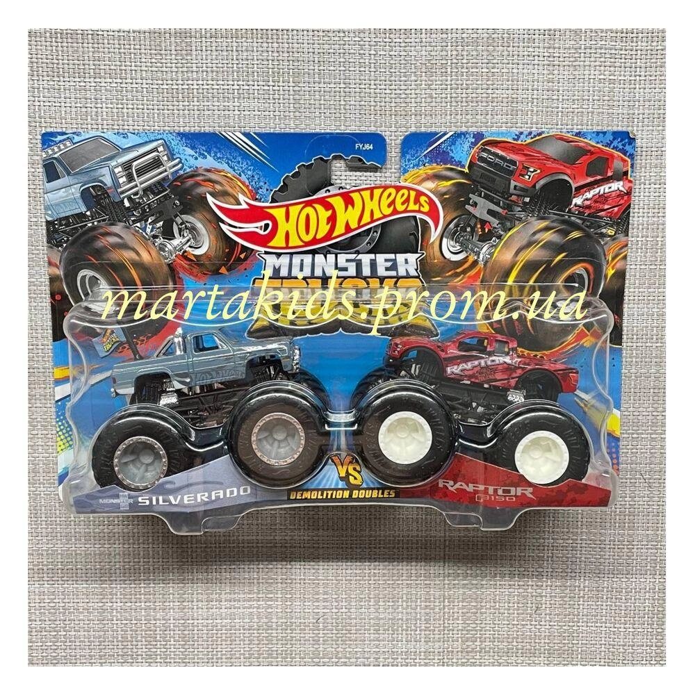 Хот Вілс Hot Wheels Monster Trucks 1:64 Scale 2-Packs від компанії K V I T K A - фото 1