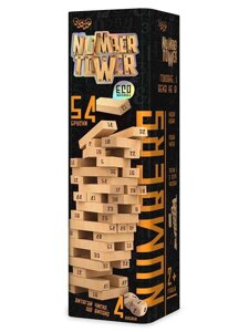 Гра Number Tower Danko Toys vega, вега, вежа, дженга, джанга