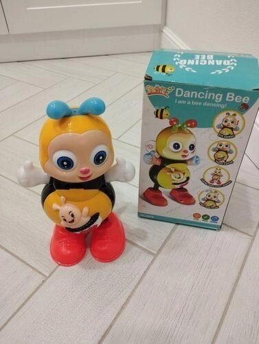 Іграшка бджілка танцююча, музична, зі світломі 5907B від компанії K V I T K A - фото 1