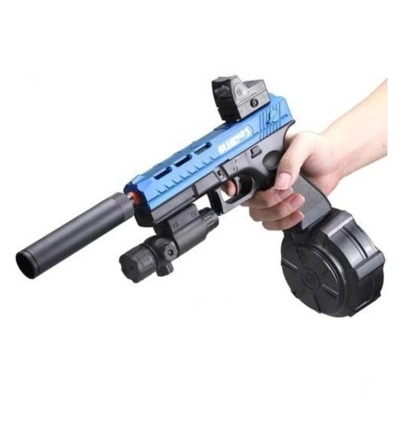 Іграшковий пістолет Орбіган Glock 17 бластер гідрогелевий на орбізах від компанії K V I T K A - фото 1