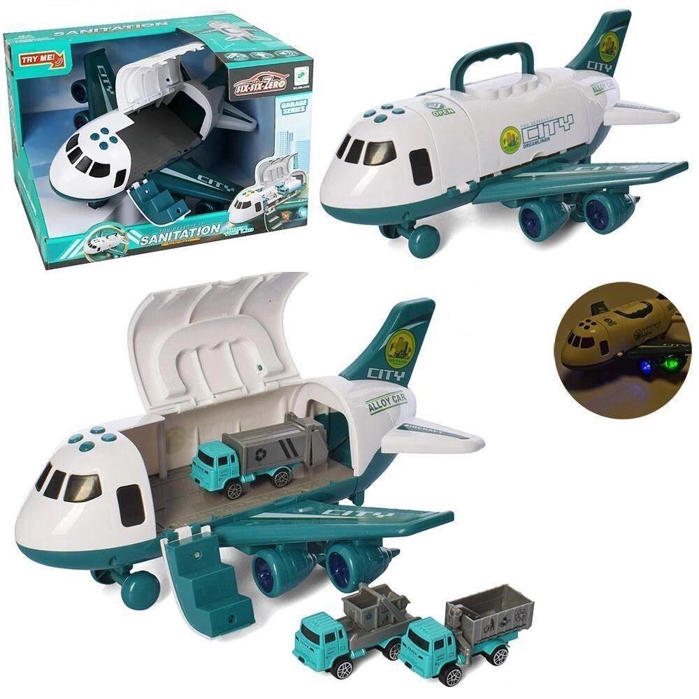 Ігровий набір вантажний літак з машинками «City» 660 А-245 від компанії K V I T K A - фото 1