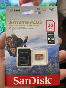 Карта пам'яті Sandisk Extreme Micro SD 32 ГБ