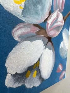 Картина "Весна"Олія, акрил. Полотно на оргаліті. 25*20