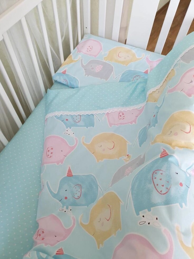 Комплект білизни в дитяче ліжечко від компанії K V I T K A - фото 1