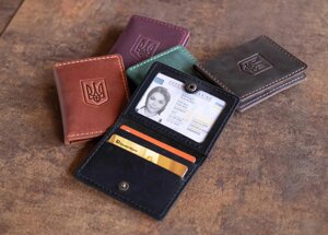 Шкіряна обкладинка чохол для прав, id паспорт, обкладинка на права