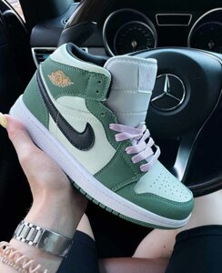 Кросівки Nike Air Jordan 1 Dutch Green | Чоловічі/Жіночі 8x1