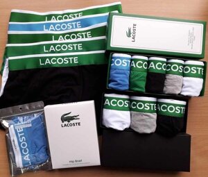 LACOSTE подарунковий набір 2-3-5 шт. Чоловічі боксери/труси/білизна/бавовна