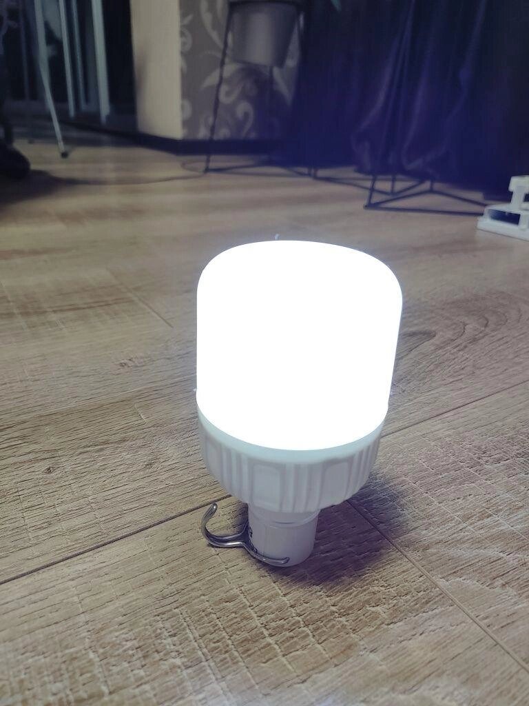 Лампочка ліхтар 80w фонарь на акумоляторі від компанії K V I T K A - фото 1