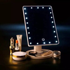 Led mirror дзеркало з підсвіткою настільне для макіяжу 16 led