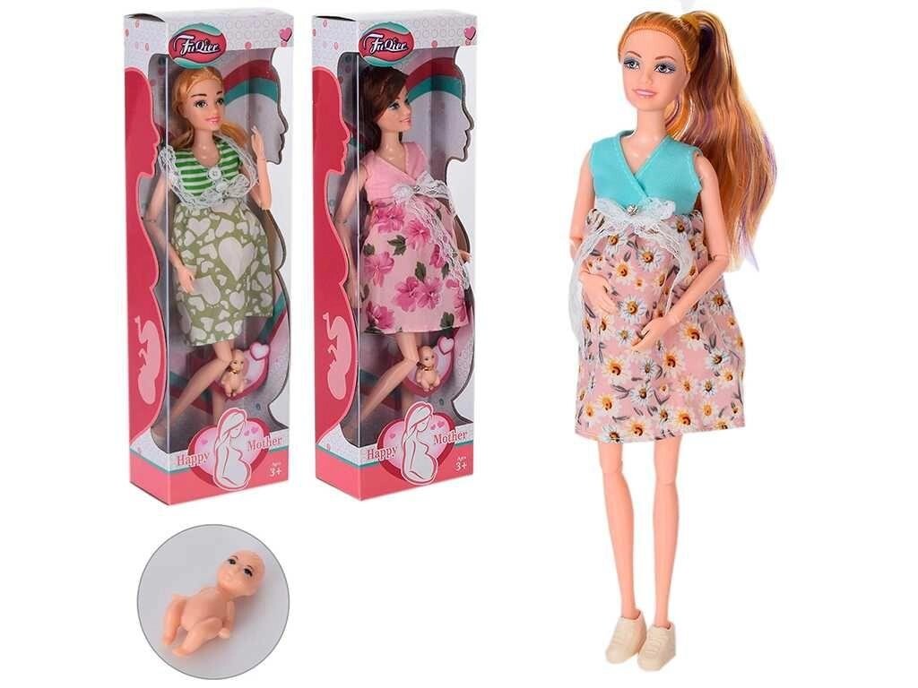 Лялька Барбі вагітна, кукла беременная JX300-40, кукла Барби беременная від компанії K V I T K A - фото 1