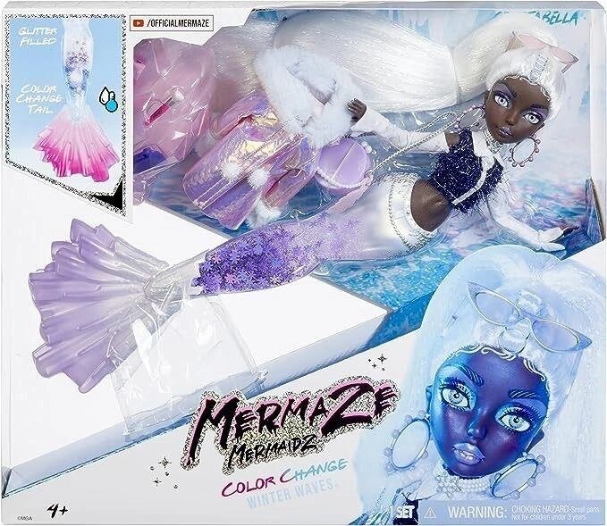 Лялька Русалка Mermaze Mermaidz Winter Waves Crystabella Крістабелла від компанії K V I T K A - фото 1