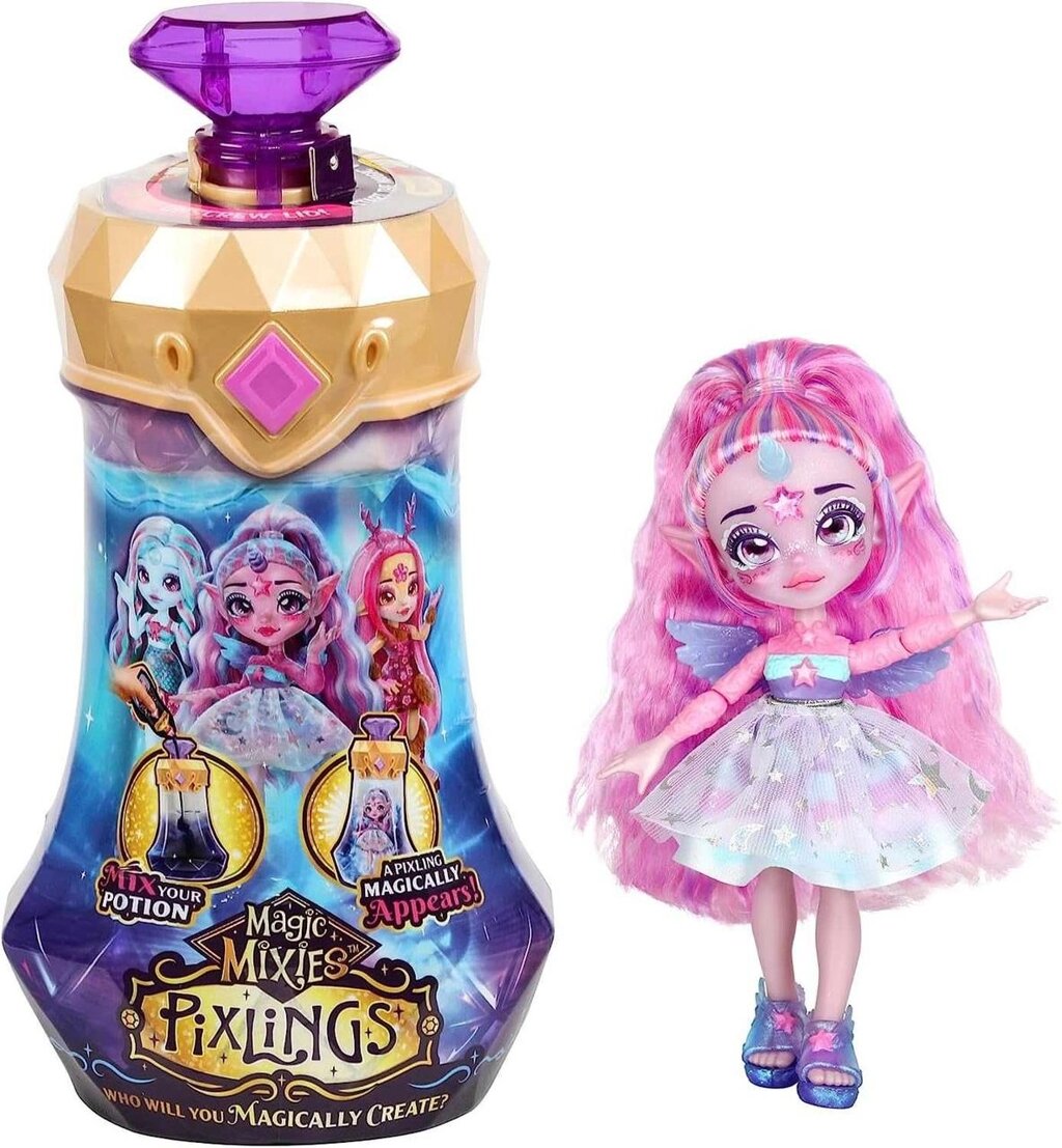 Лялька-сюрприз Magic Mixies Пікслінг Унія фіолетова, Unicorn Pixling від компанії K V I T K A - фото 1