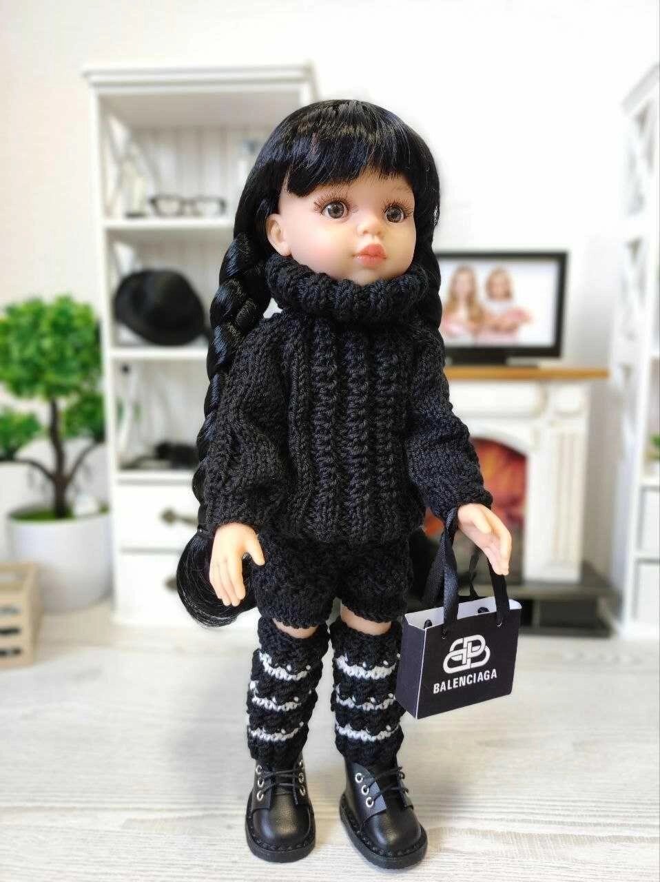 Лялька венсдей Wednesday в костюмі з шортами Paola Reina 14834, 32 см від компанії K V I T K A - фото 1