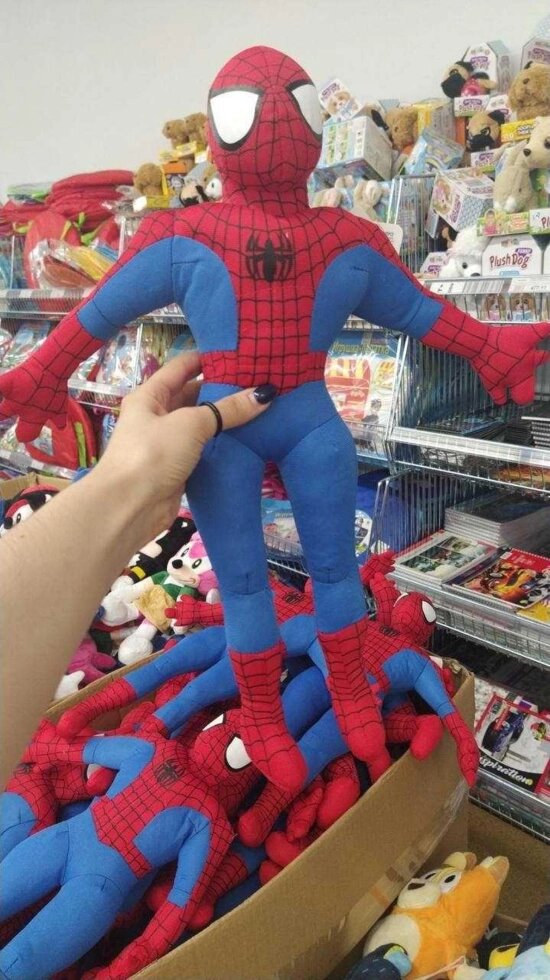 Людина павука M &#x27, який грає. Силова шайба. Spider Men. 50 см. від компанії K V I T K A - фото 1