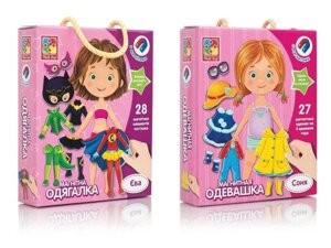 Магнітні одягувачі Vladi Toys Соня (часіна року), Єва (супергерої)