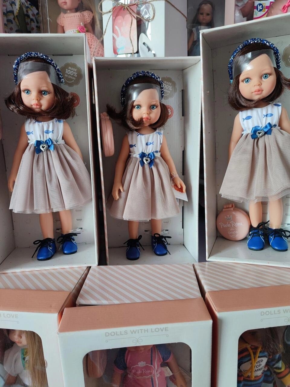 MargaMaria 32 cm - іспанська вінілова лялька з подарунком-обруч стрази від компанії K V I T K A - фото 1