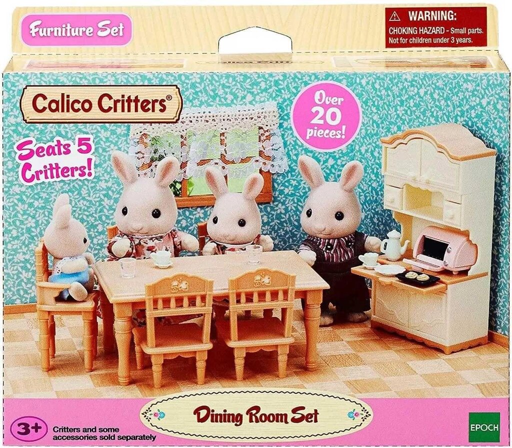 Меблі для кроликів Спальня та Столова Sylvanian Families Оригінал від компанії K V I T K A - фото 1