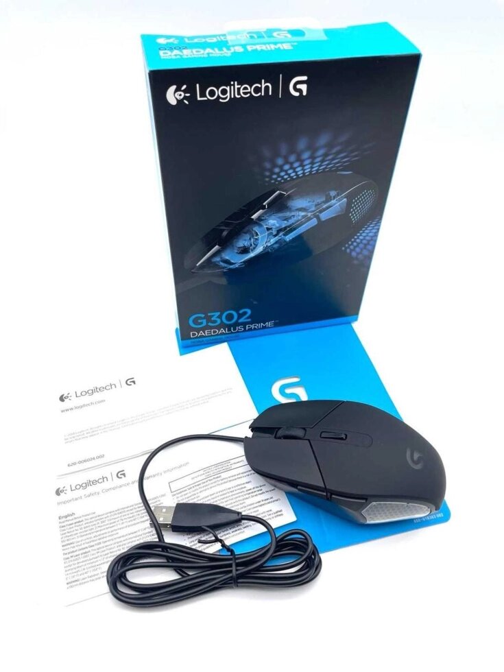 Миша USB Ігрова Logitech G302 DEADALUS PRIME від компанії K V I T K A - фото 1