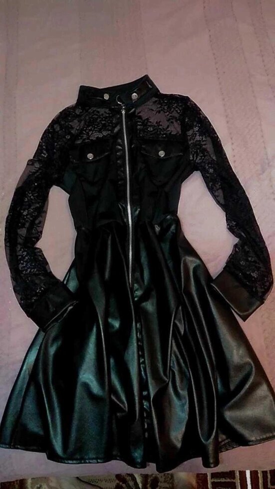 Модне плаття зі шкіряним дном від компанії K V I T K A - фото 1