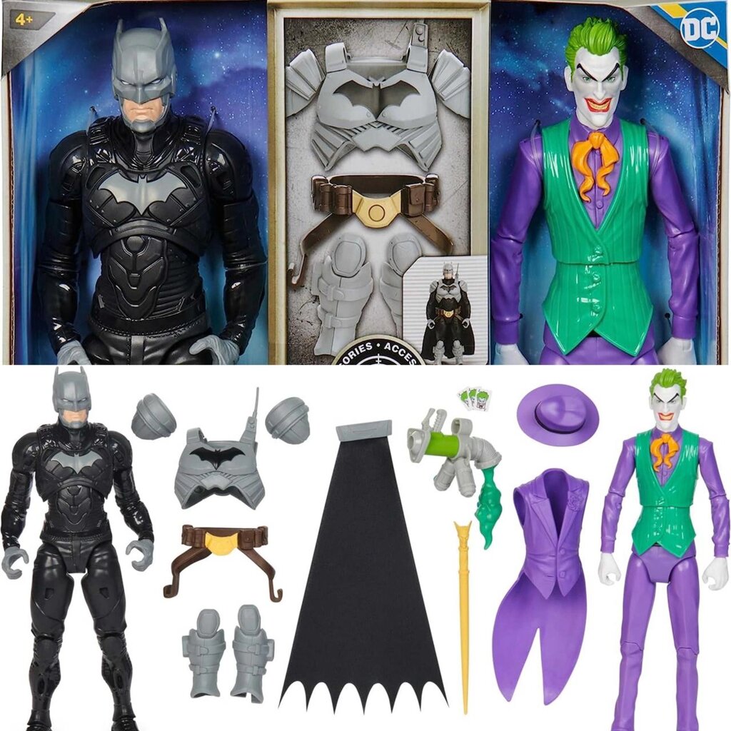 Набір Бетмен проти Джокера 2 фігурки 30 см, 12 акс. Batman vs Joker від компанії K V I T K A - фото 1