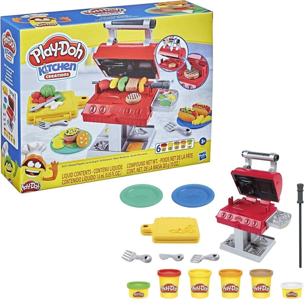 Набір для ліплення Play-Doh Kitchen Creations Grill Гриль (F0652) від компанії K V I T K A - фото 1