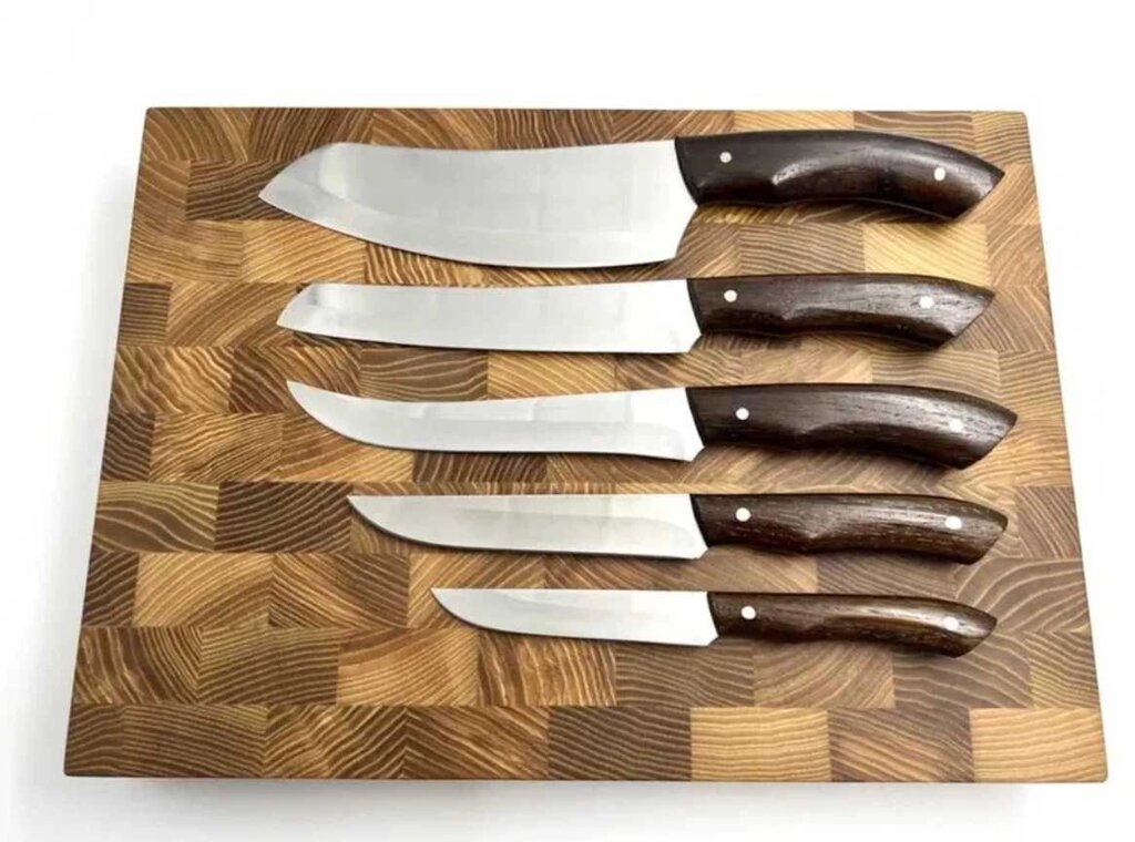 Набір кухонних ножів (5шт) ручної роботи | Набір кухонніх ножів від компанії K V I T K A - фото 1