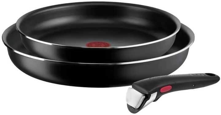 Набір сковорід зі знімною ручкою Tefal L1549013 Ingenio EasyCook&amp, Clean від компанії K V I T K A - фото 1