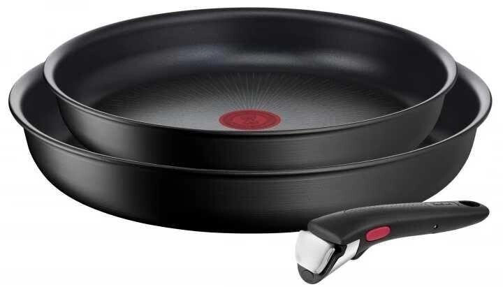 Набір сковорід зі знімною ручкою Tefal L7639142 Ingenio Unlimited 3 пр від компанії K V I T K A - фото 1