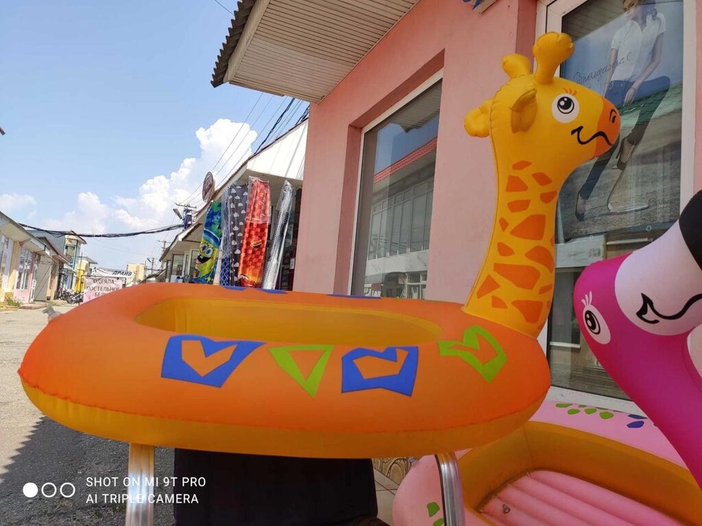 Надувна іграшка жираф, рожевий фламінго від компанії K V I T K A - фото 1