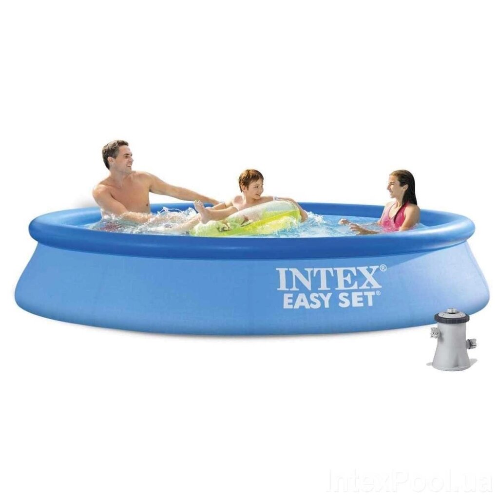 Надувний басейн Intex Easy Set 28118, 305 x 61 см з фільтр-насосом. від компанії K V I T K A - фото 1