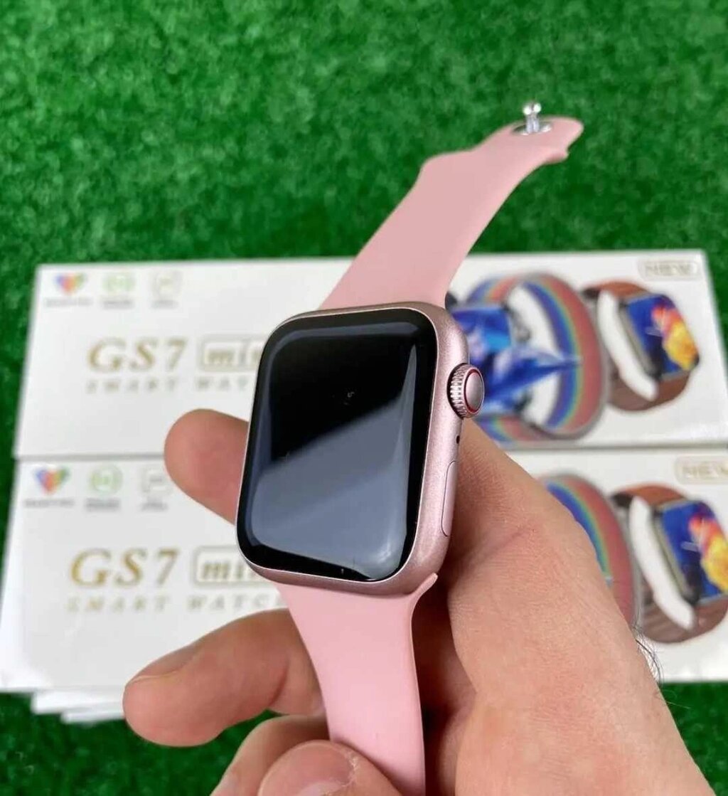 Наручний годинник Smart Watch GS7 Mini 41 мм колір рожевий від компанії K V I T K A - фото 1