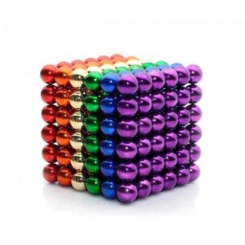 Неокуб Neocube 216 кульок 5 мм у металевому боксі (різнобарвний) від компанії K V I T K A - фото 1