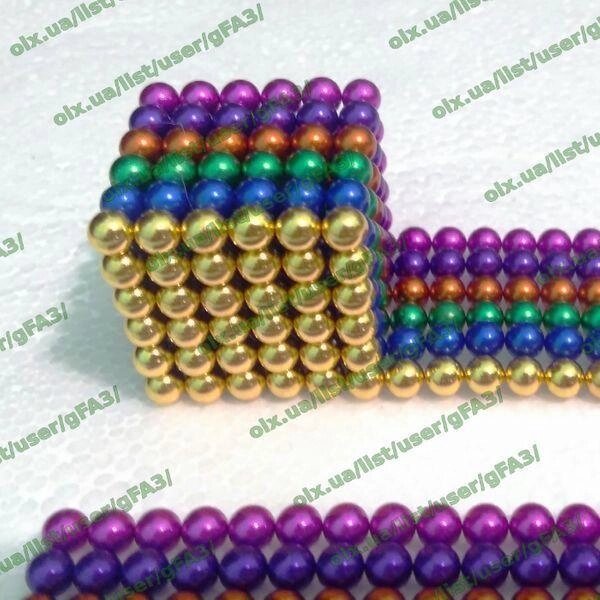 Неокуб Веселка 216 кульок 5 мм у коробочці, кольоровий, різнокольоровий від компанії K V I T K A - фото 1