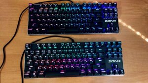 Нова Zuoya X51 з RGB підсвіткою. Механічна ігрова клавіатура