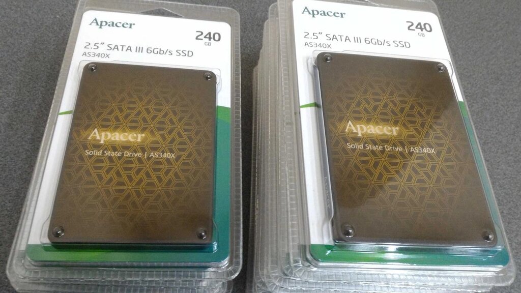 Нові SSD 240 ГБ 2.5 SATA-3 Apacer AS340X 3D NAND від компанії K V I T K A - фото 1