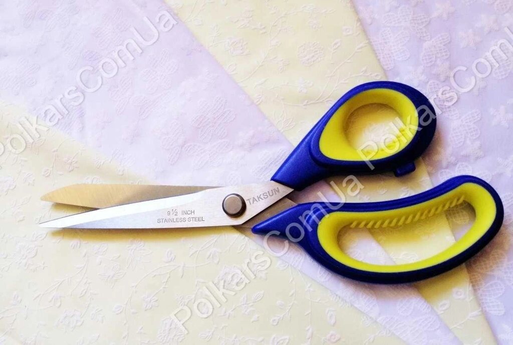 Ножиці портновські, Закрійні, Швейні, для тканини/Туреччина 9,5 від компанії K V I T K A - фото 1